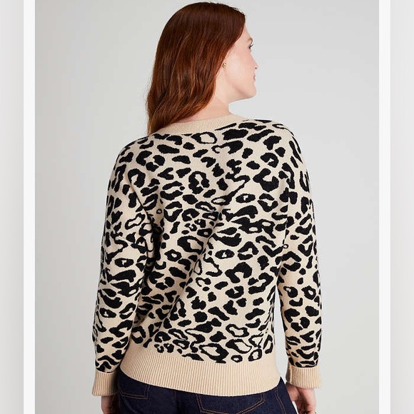 Kate Spade Leopard Bow Sweater - Picture 4 of 16
